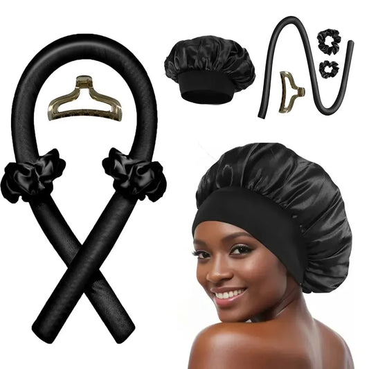 Heatless Curling Rod Headband Set – Overnight No-Heat Curls