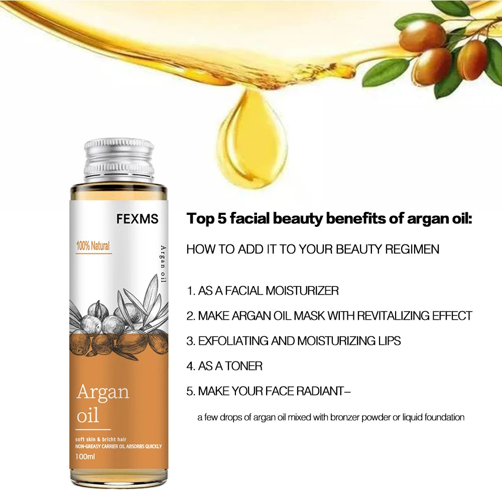 Organic Argan Oil – 100% Pure Cold Pressed Moisturizer