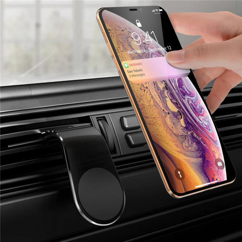 Magnetic Car Phone Holder Air Vent Clip Mount 360 Rotation Mobile Bracket GPS Cell Phone Stand in Car For IPhone Samsung Huawei