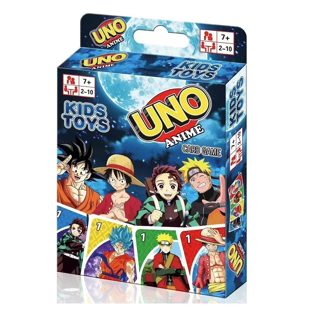 UNO FLIP! Pokemon Board Game Anime Cartoon Mario Figure Pattern Family Funny Entertainment One Piece uno Cards Games Xmas Gifts