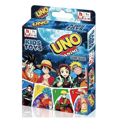 UNO FLIP! Pokemon Board Game Anime Cartoon Mario Figure Pattern Family Funny Entertainment One Piece uno Cards Games Xmas Gifts