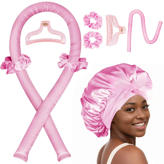 Heatless Curling Rod Headband Set – Overnight No-Heat Curls