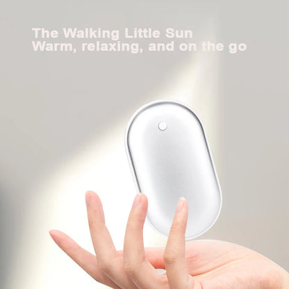 Ultra thin double-sided heating hand warmer with one click switch to 3 temperature levels, versatile for hand and abdominal warm